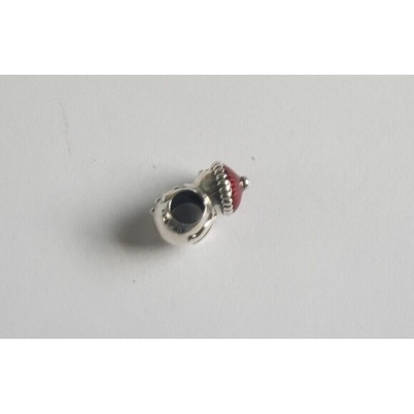Pandora Snowman Red Enamel Christmas Hat 925 Sterling Silver Charm #798478C01 - Picture 10 of 12